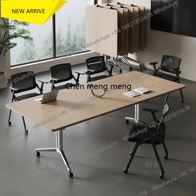 L181 Foldable training conference table splicing combination Mobile telescopic folding conference table and chair combination