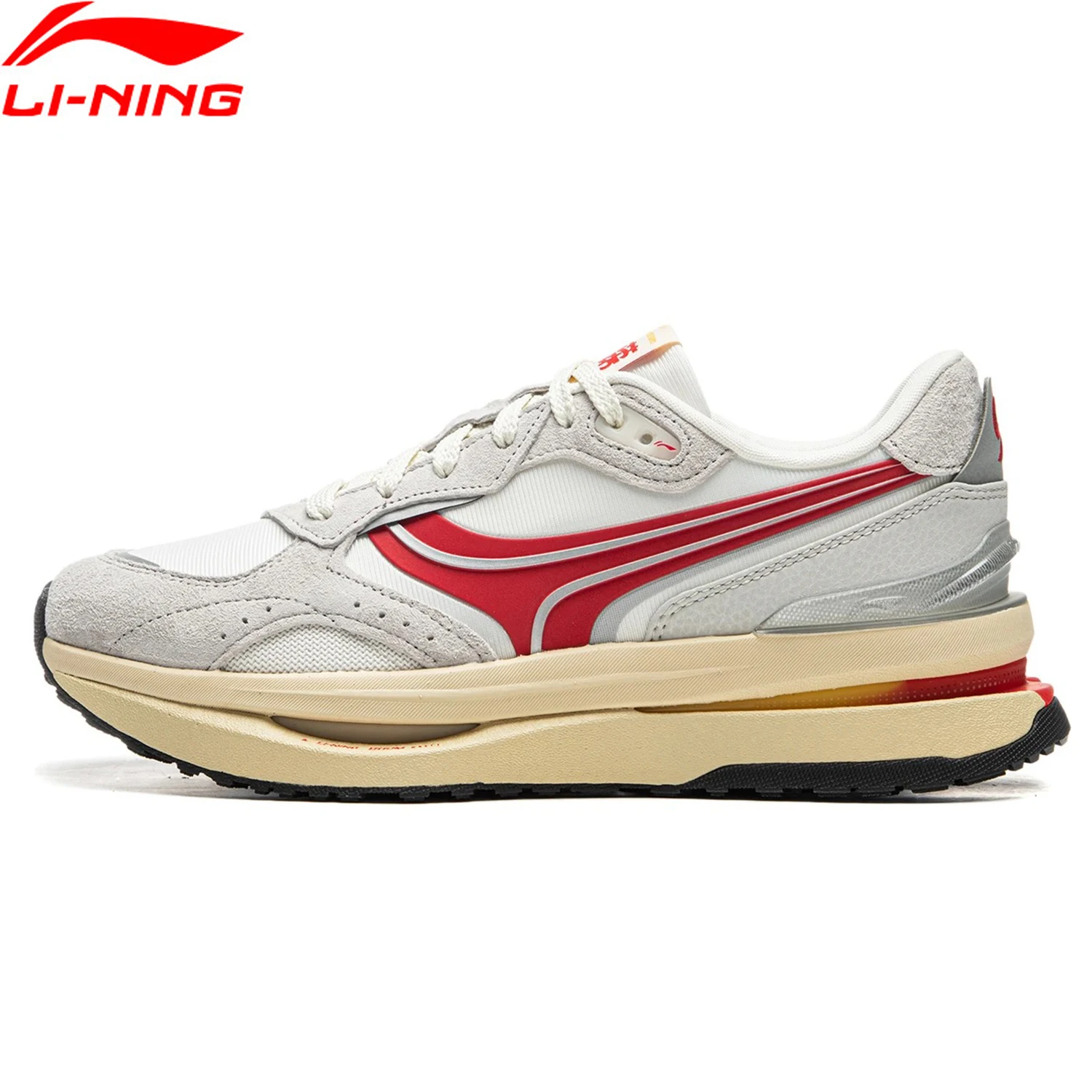 Li-Ning Women GLORY RENEW Lifestyle Shoes BOOM Cushion Stable Support Retro Bounce Comfort Sport Shoes Leisure Sneakers AGCU078