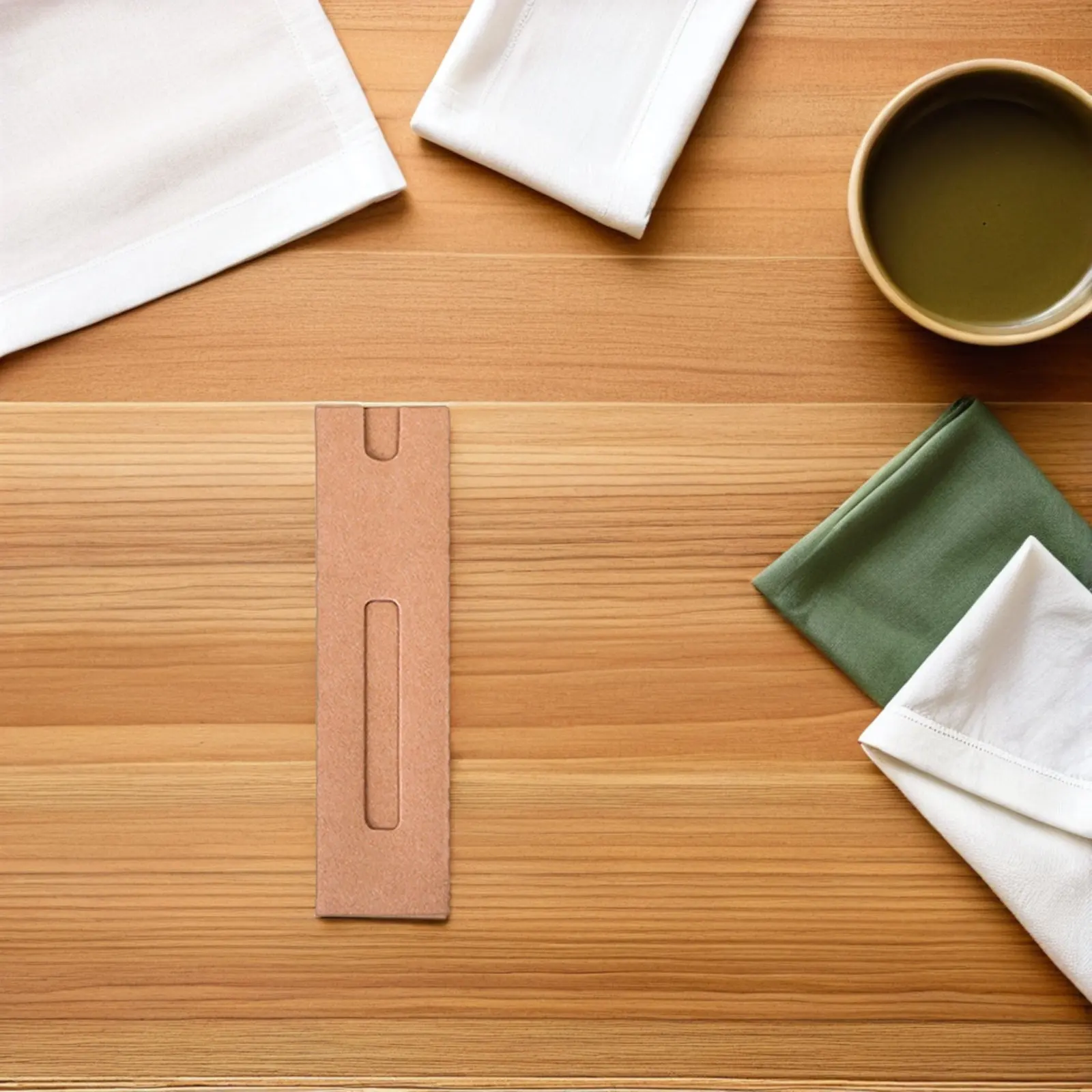 40Pcs Kraft Paper Pen Sleeve Retro Design Single Pen Holder Pencil Packaging Case Gift Useful Paper Pencil Case