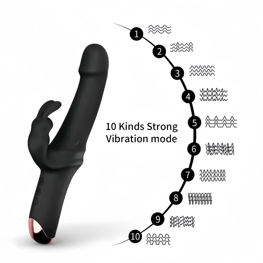 หญิงDildo Vibrator G-Spot Clitoral Stimulator Sex Toyหญิงผู้ใหญ่Clitoralของเล่นBXA