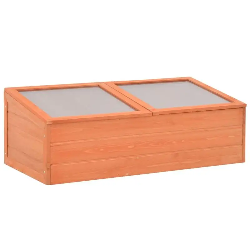 Châssis en bois isolé avec panneaux en polycarbonate – Serre profonde pour herbes aromatiques, légumes et semis – Protection