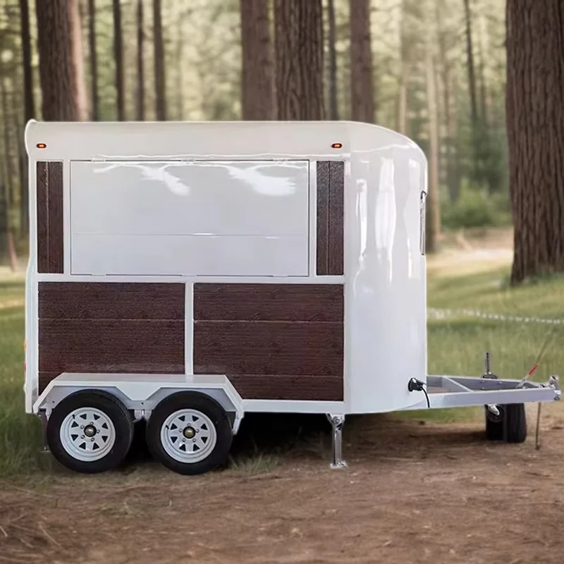 Customizable Multifunctional Street Food Vending Truck for Night Markets Campsites Scenic Areas-Serving Milk Tea Coffee Dining