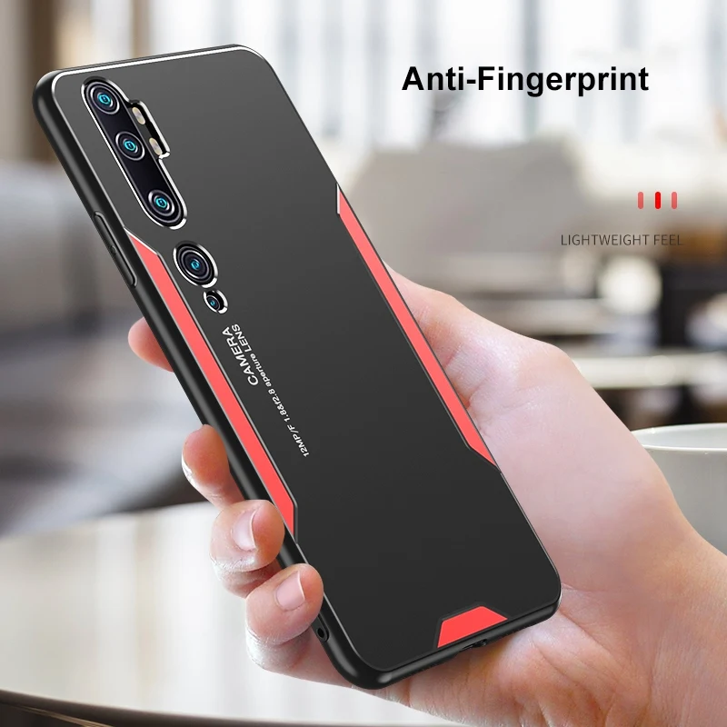 Aluminum Metal Case For Xiaomi Mi Note 10 Pro CC9 10 Ultra Matte Cover Silicone Phone Case For Xiaomi Mi 9 Note 10 Lite A3 Coque