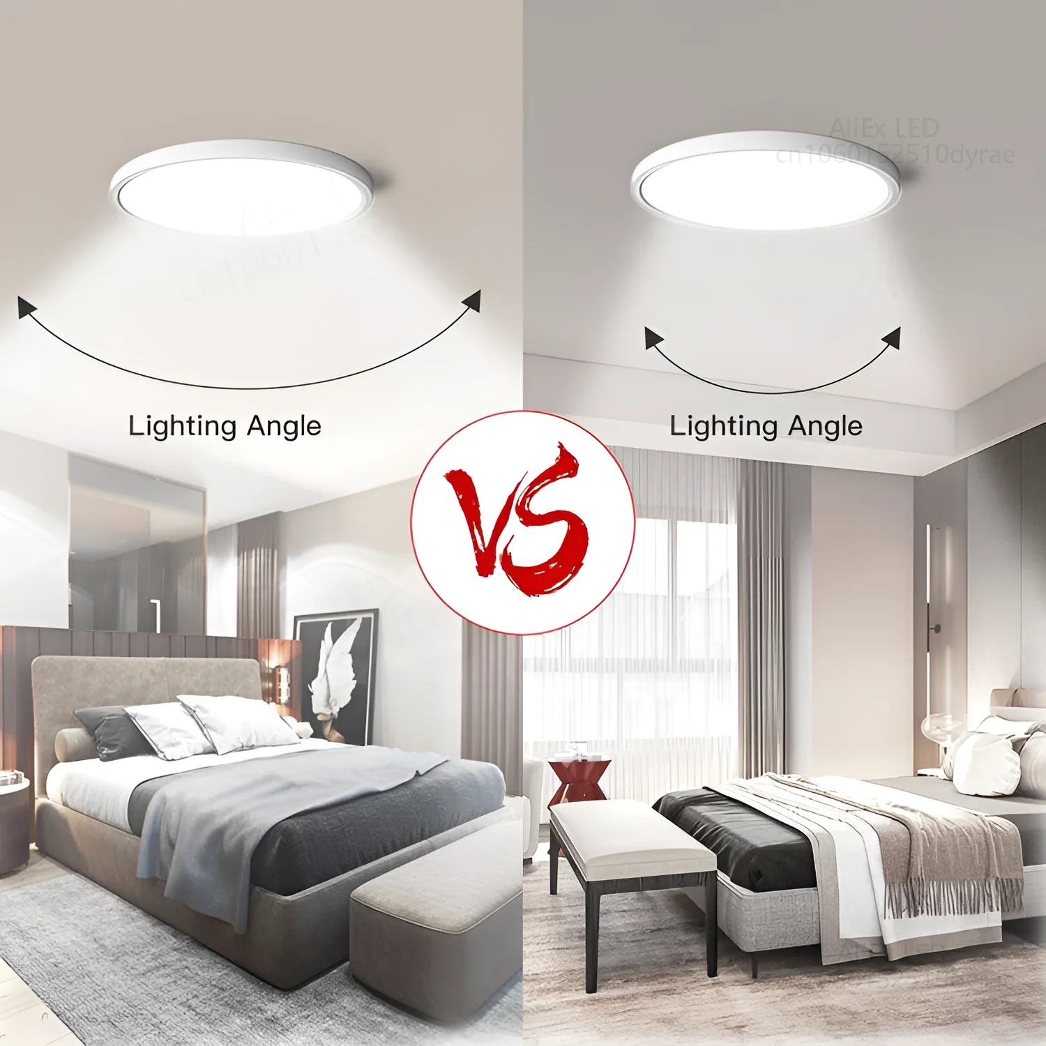 Lámpara de Panel Circular LED para decoración del hogar, luz de techo montada en superficie, CA 85-265V, 6W, 9W, 13W, 18W, 24W, nueva