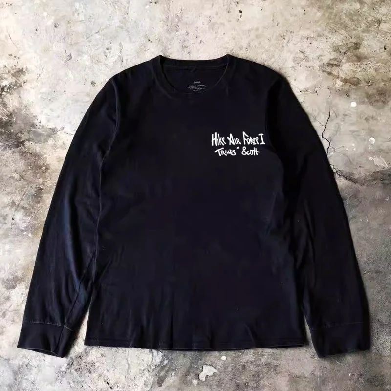 

Women's Long Sleeve T-shirt, Casual Traff Tops, Letter Print, 2024