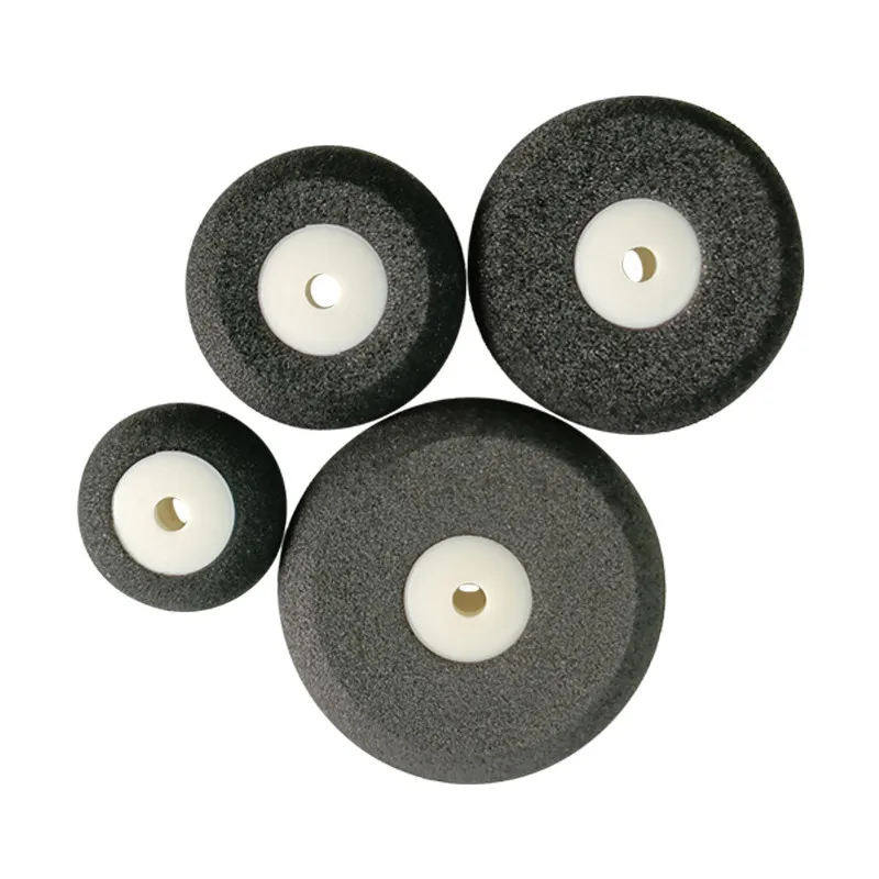 XFlight 2 pièces Mini roues arrière pneus éponge pour avion RC, noir/blanc, diamètre 16-30mm, accessoires de train d'atterrissage d'avion modèle RC