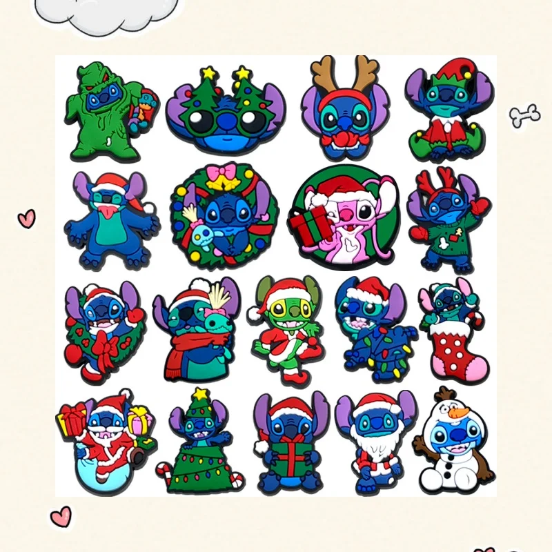 

MINISO Christmas Series Shoe Charms Cartoon Shoes Accessories Decoration Buckle Fit Clog Sandal Wristbands Accessory