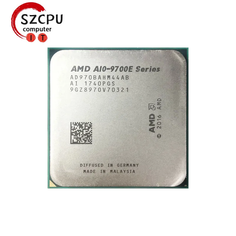 AMD A10-Series A10-9700E A10 9700E 3.0 GHz Used Quad-Core CPU  AD9700AHM44AB / AD9700AHM44AB Socket AM4 satmak A10 9700