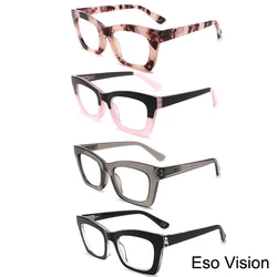 Eso Vision Big Reading Glasses Anti Blue Blocking Light Test For Woman And Man Fashion Square Readers High Quality  235159