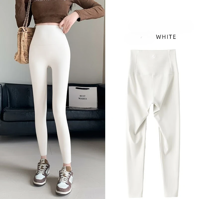 المرأة الصوف سميكة الدافئة القرش السراويل عالية الخصر اليوغا طماق ضيق البطن الدفء لباس خارجي لخريف وشتاء #6