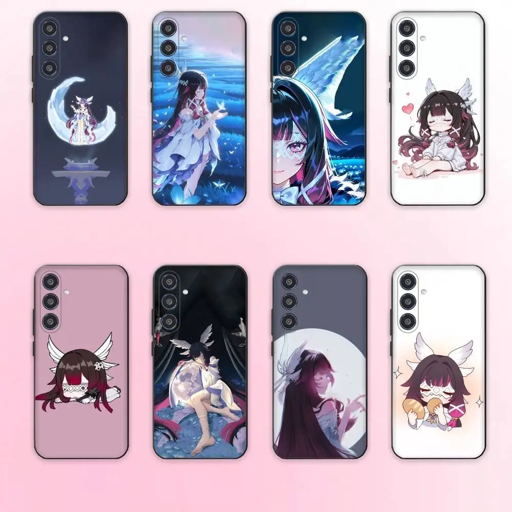 G-Genshin Impact Columbina Telefoon Case Voor Samsung Galaxy A73,A72,A71,A70,A53,A52,A51,Anderen Zachte Zwarte Cover