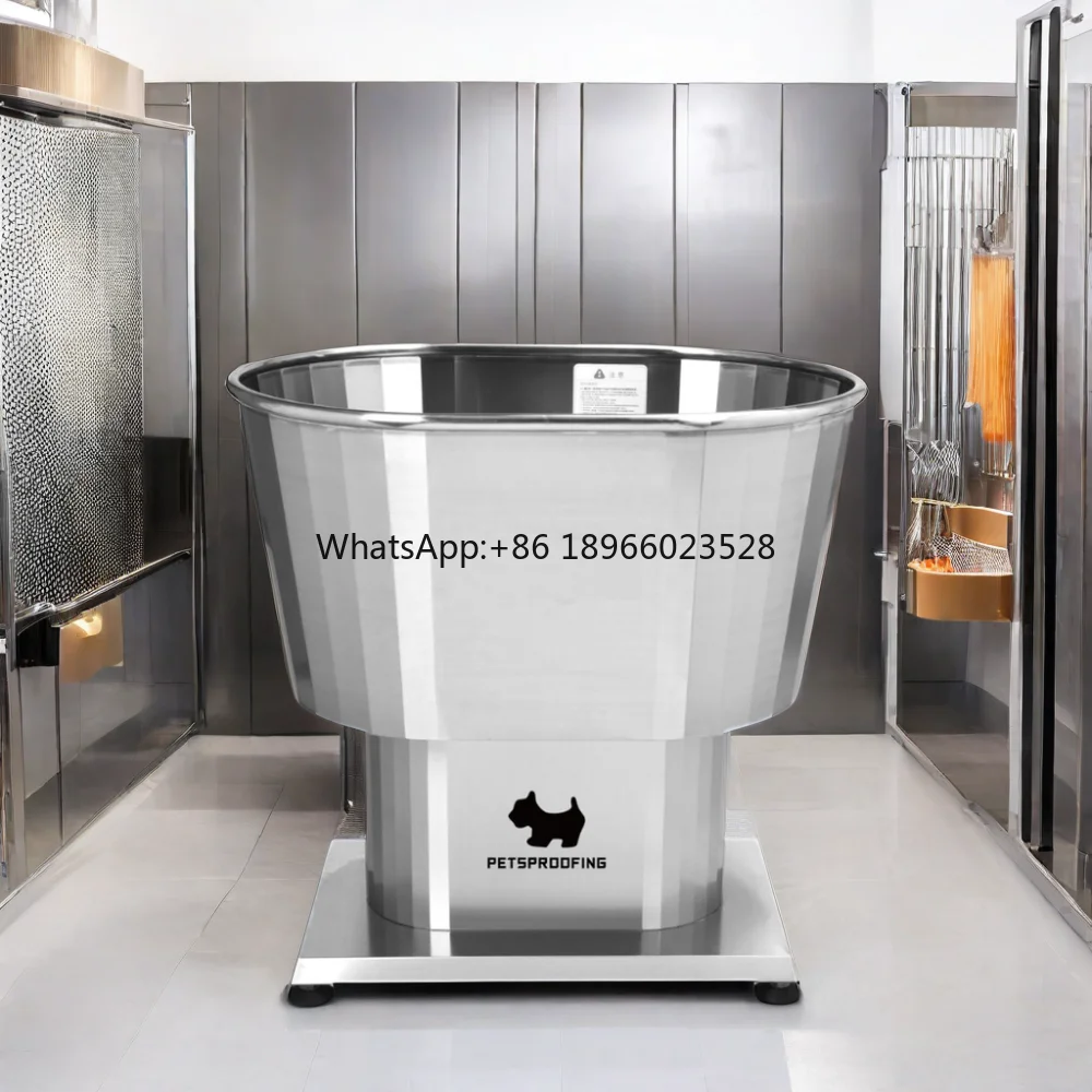 Customized Color Luxury Stainless Steel Pet Dog Bathing Grooming Bath Tub Spa Bathing Products for Pampering Your Pet