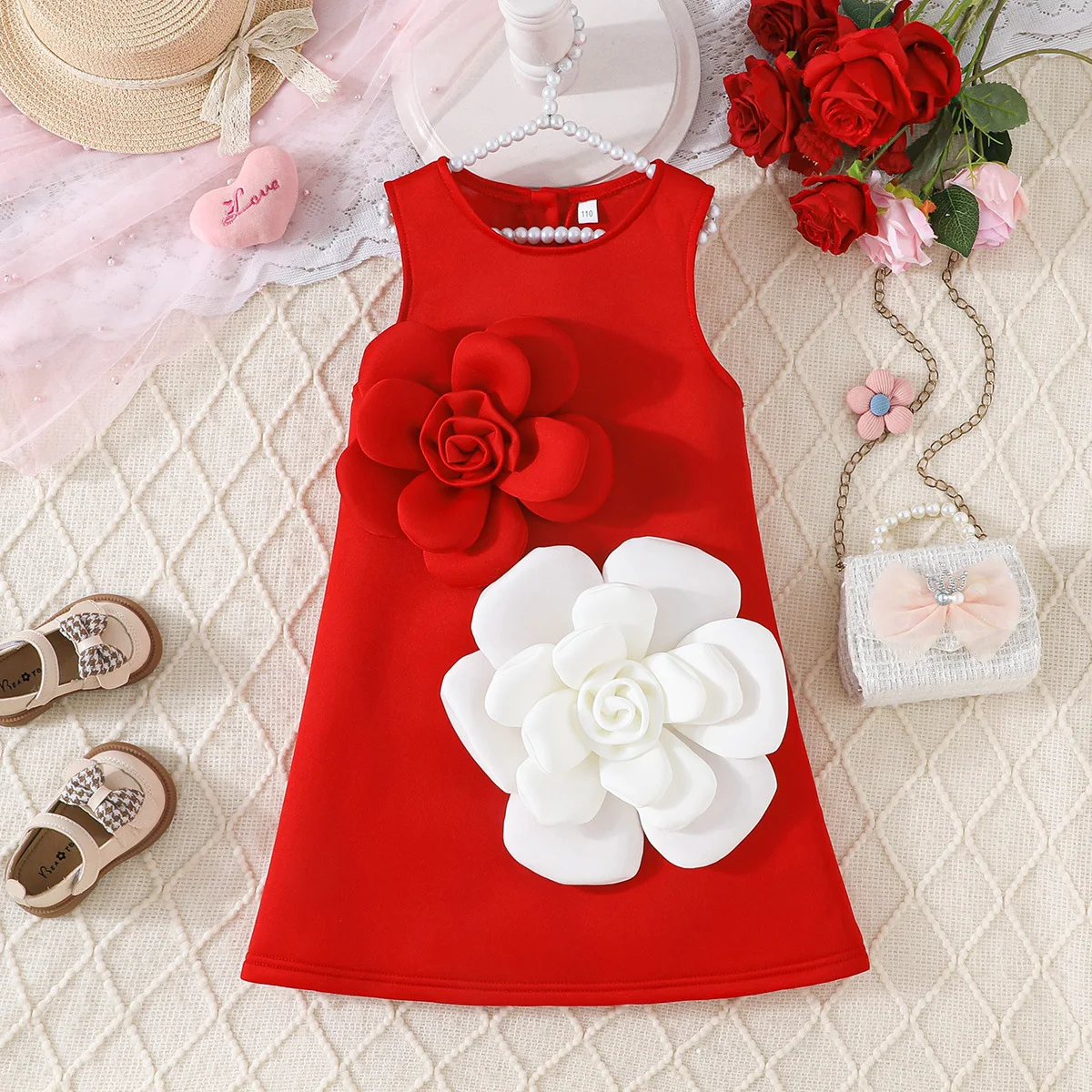 

Summer Children Dresses Girls Elegant Sleeveless Flower Evening Princess Dress For Kids Birthday Wedding First Communion Vestido
