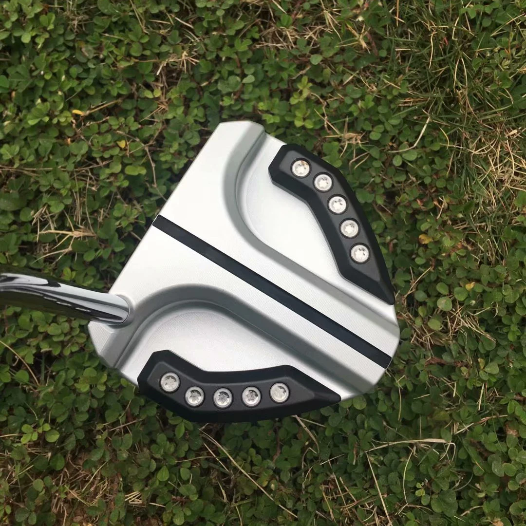 

Стальной вал с крышкой головки GUNBOAT Black Plus Silver golf putter 32/33/34/35/36 дюйма, бесплатная доставка