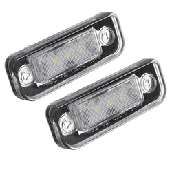 2PCS Car LED License Number Plate Light Canbus No Error For Mercedes-BenzW203 5D W211 W219 R171 12V Direct Replacement