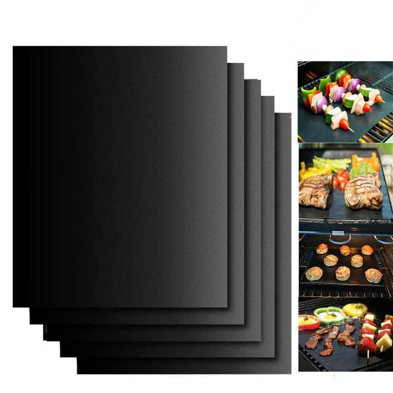 

40*33cm Baking Mat Non-stick BBQ Grill Mat Barbecue Tools Cooking Grilling Sheet Heat Resistance Easily Cleaned Kitchen BBQ Tool