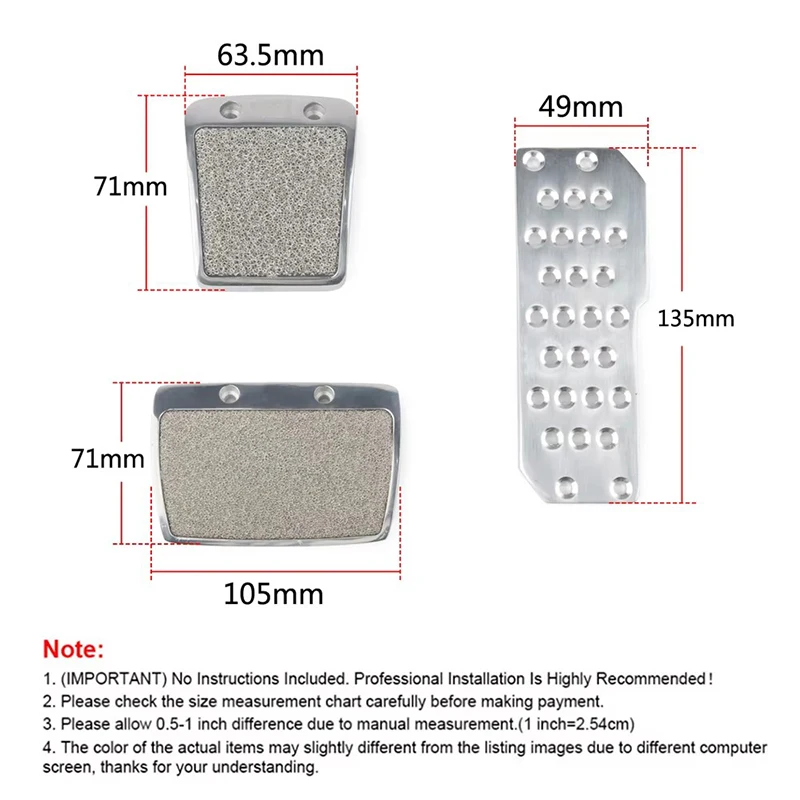 New Racing Pedals Car Foot Rest Accelerator Pedals Brake Pedal Clutch Pedals for Honda Accord Civic CRX Del Sol