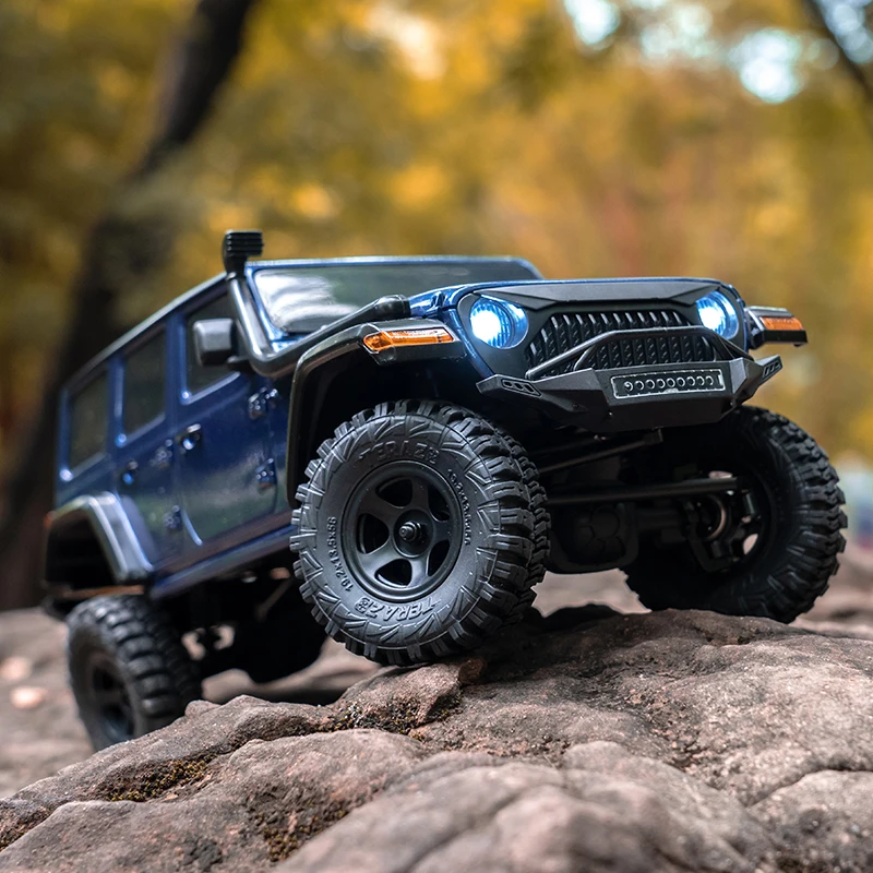 Fms 1/18 Onweer Rc Auto Simulatie Klimvoertuig 2.4g Afstandsbediening 4wd Koplampen Off Road Crawler Model Voertuig Gift