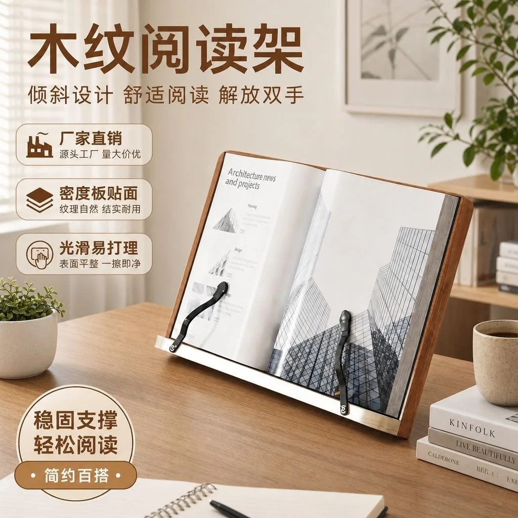 Lightweight Portable Book Holder Adjustable Reading Stand Reliable Book Fixing For Kids Students And Postgraduates Exam Learning