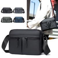 Single Shoulder Men's Shoulder Bag Large Capacity Fabric Man Messenger Bag Multi-functional Square Nylon Crossbody Bag Camping