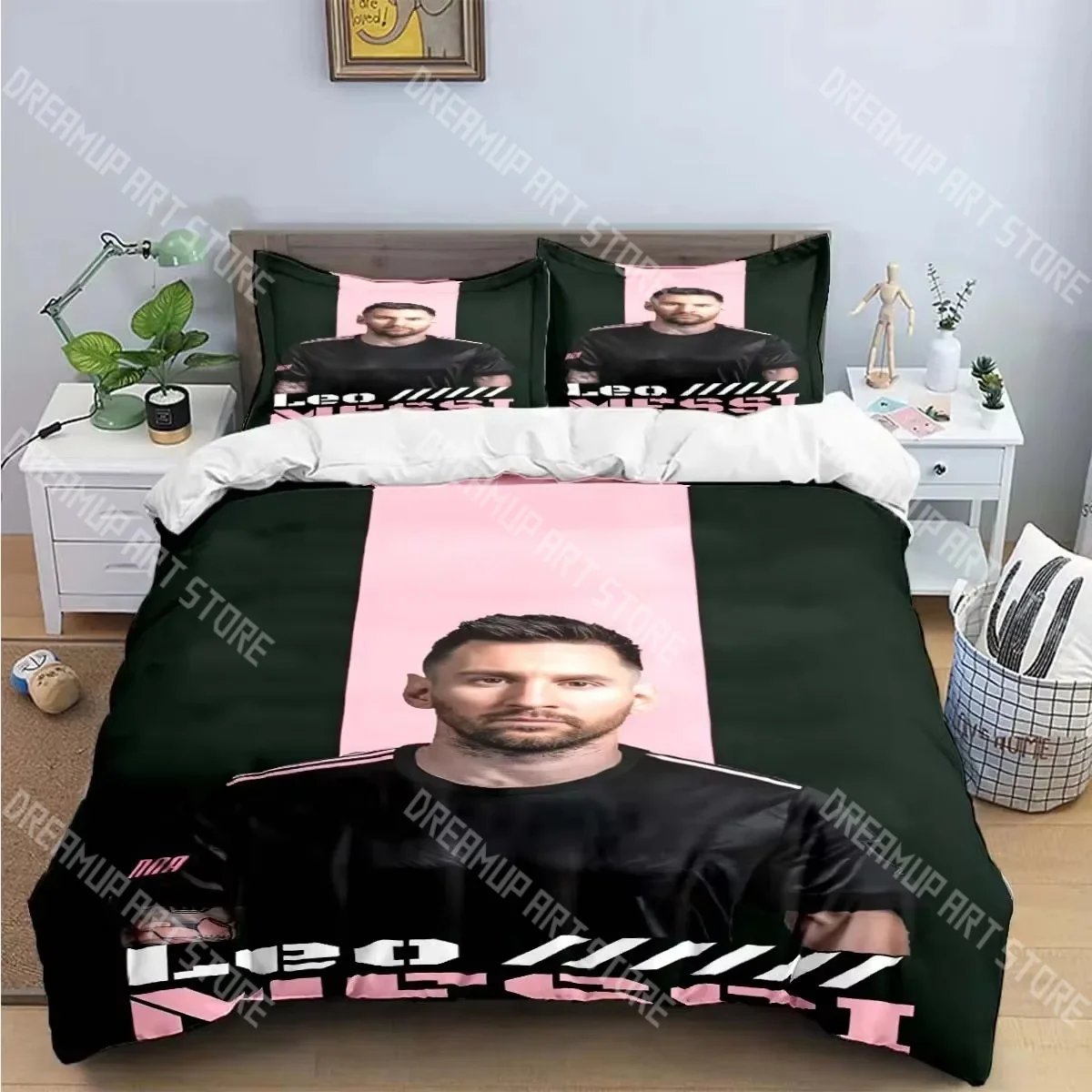 3D Printed Football NO.10 Stars Bedding Set for Boys Girls Duvet Cover Pillowcase Twin Queen King Full Single Double Sizes