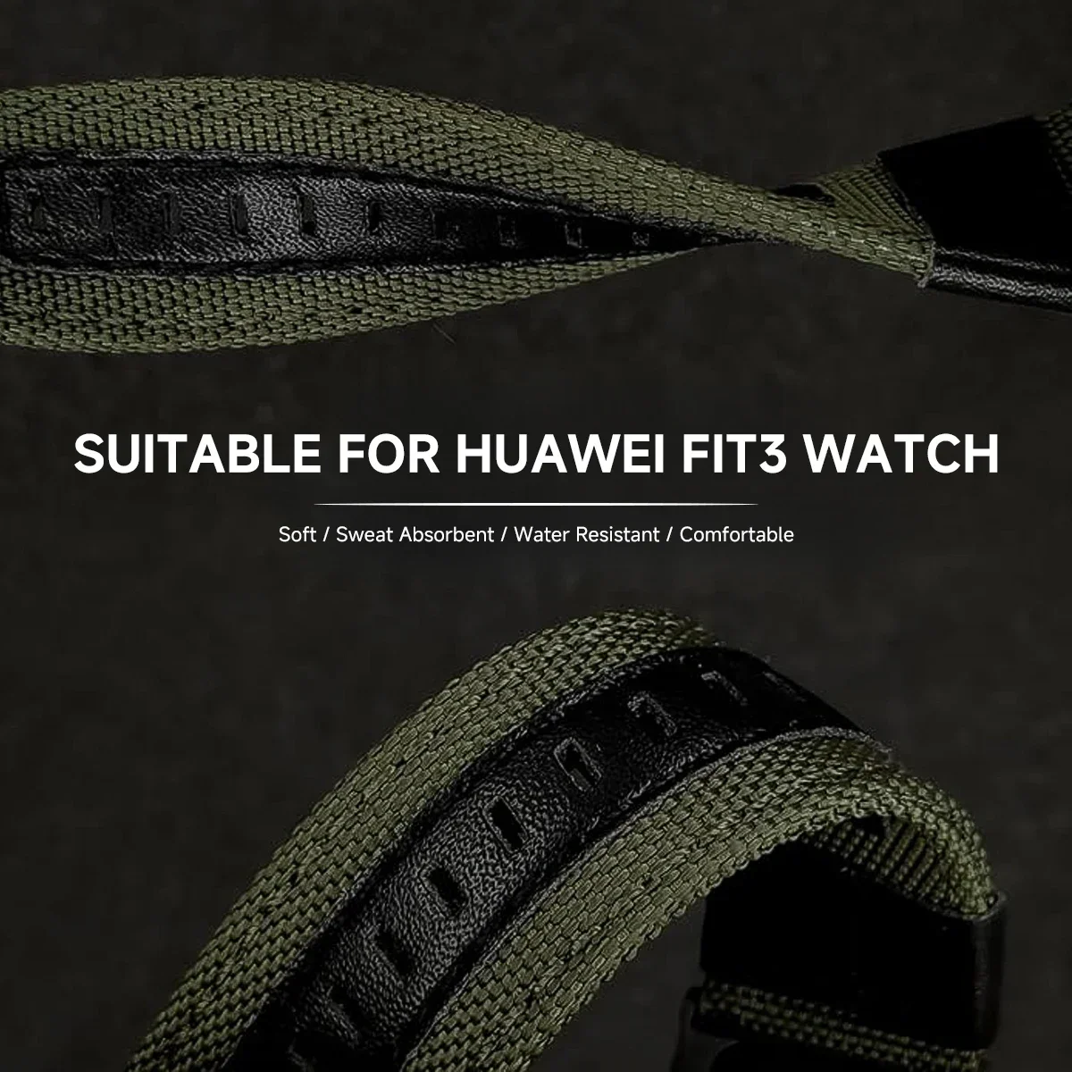 화웨이 시계 용 나일론 스트랩 Fit 4/4 Pro 스포츠 루프 팔찌 교체 가능한 밴드 Fit3/2/1 조정 가능한 빈티지 손목 밴드 액세서리