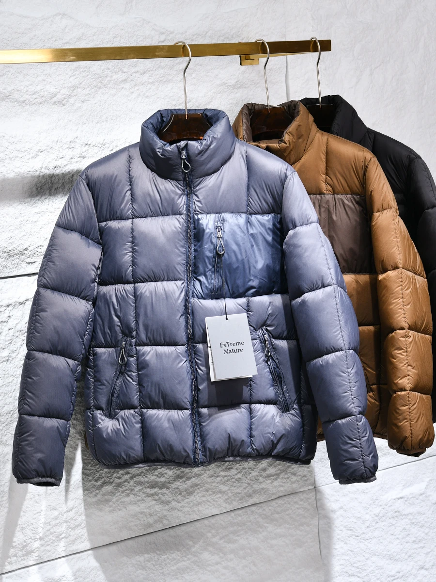 

Outdoor Unisex Winter Puffer Jacket with Color Collision Pocket Design Cotton Clothes for Couples Youth Fashion Warm Thickened