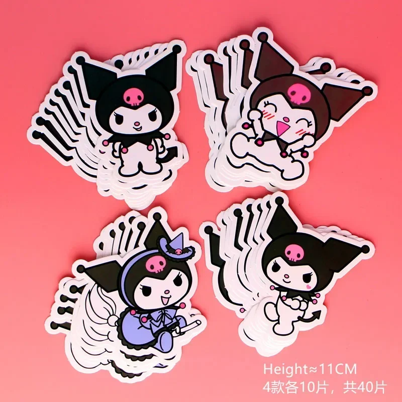 5 pezzi Sanrio Hello Kitty Kuromi decorazione torta cartello Kawaii Anime My Melody inserti torta di compleanno accessori da cucina regali per feste