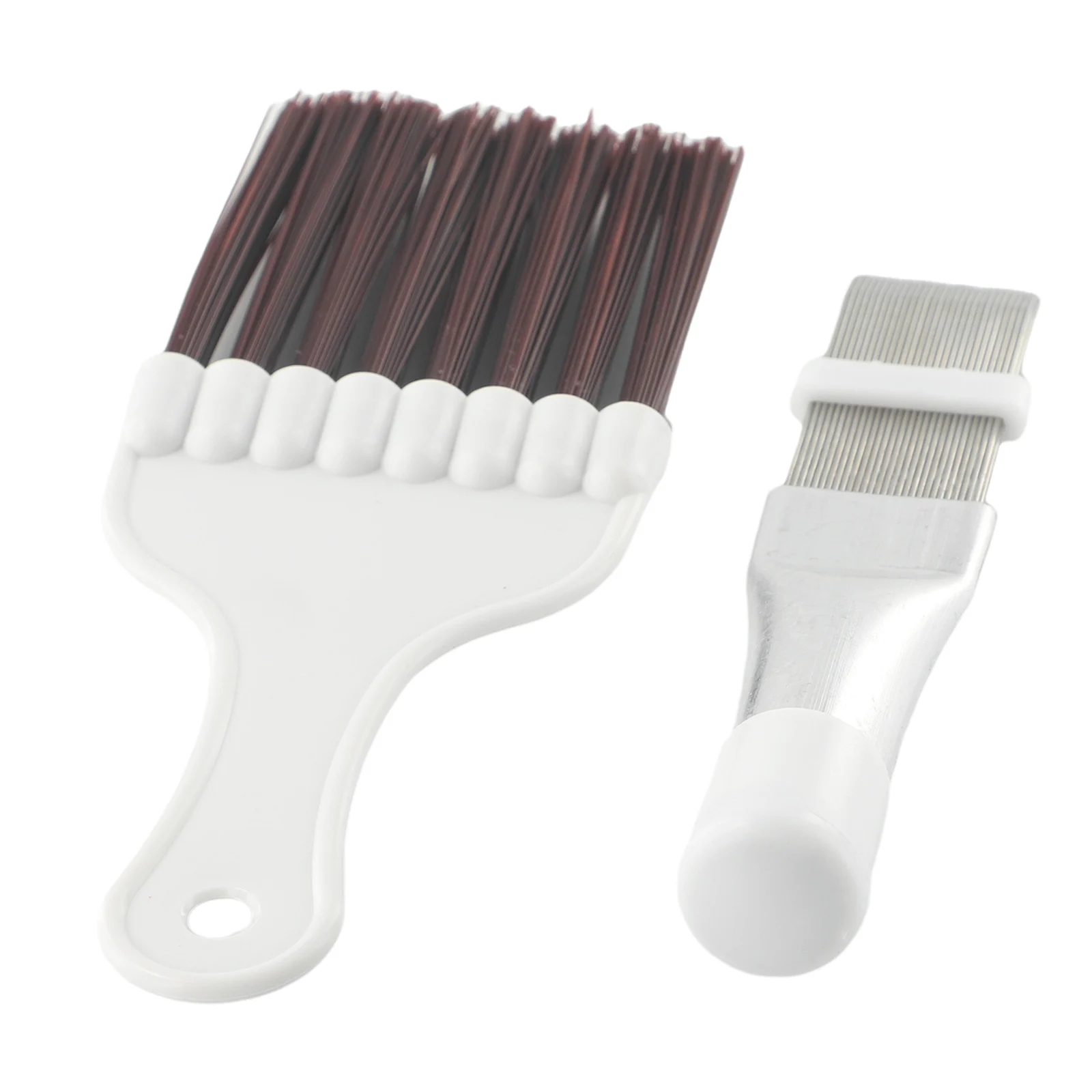 2Pcs/set Air Conditioner Fin Repair Comb Cleaner Brush A/c Condenser Metal Coil Brush Universal A/C fin cleaner tool