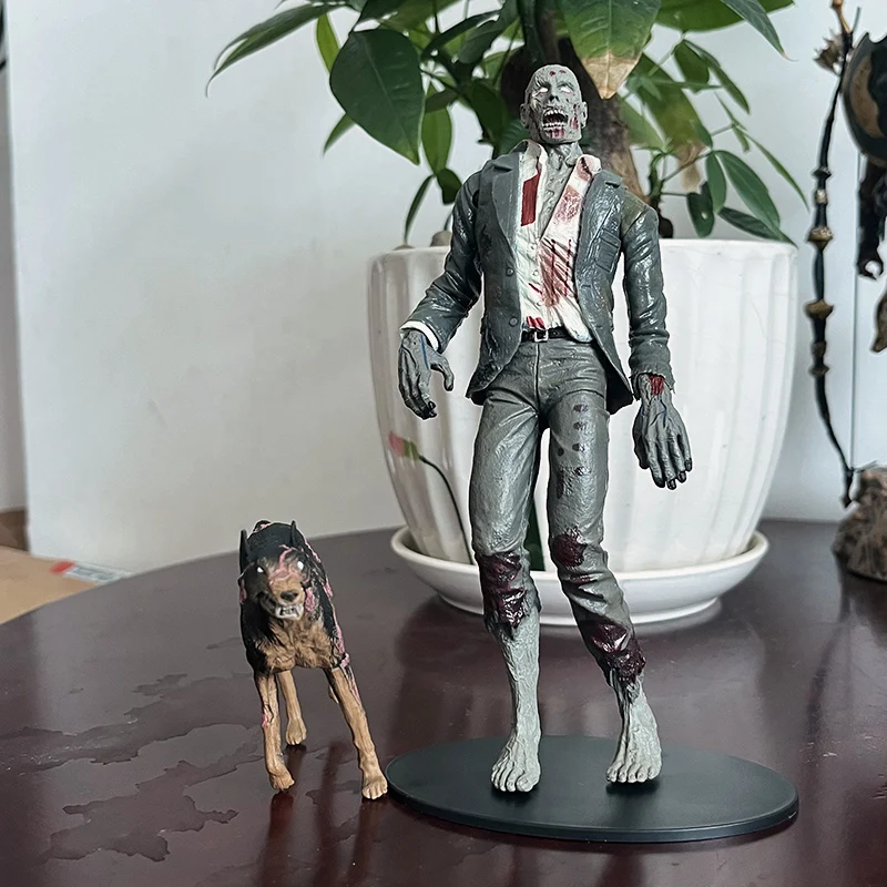 NECA الشكل ريدفيلد هانك زومبي عمل الشكل مع الكلب يلعق ووكر الذكرى العاشرة تحصيل نموذج اللعب هدايا الرعب #6