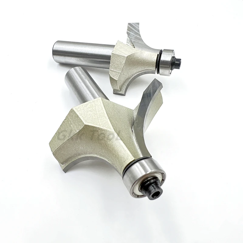 

Round Corner Milling Cutters 1/4 1/2 Inch with Bearing Over Router Bit For wood Woodworking Tool Round Edge Trimmer 6.35/12.7mm
