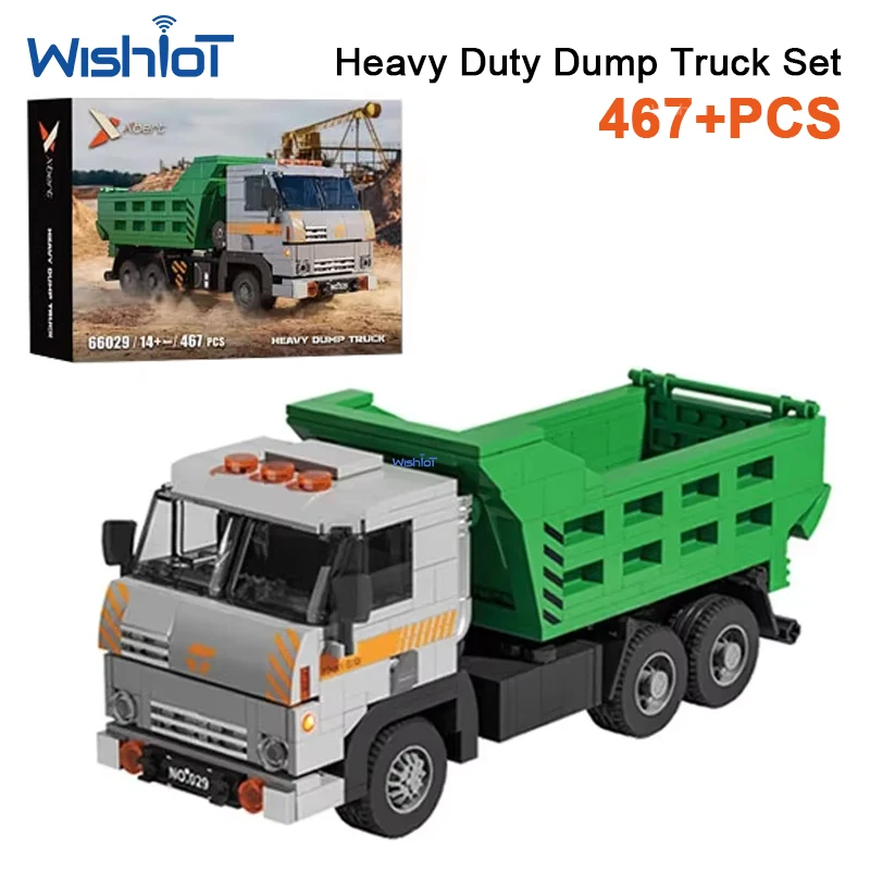 

66029 Heavy Duty Dump Truck Model 467pcs Building Blocks Set Engineering Series Construction Vehicle Toy for Kids Gift