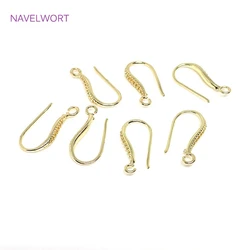 Fashion French Earrings Hooks 14K Gold Plated Hypoallergenic Ear Wire Earrings Accessories For DIY Earring Making Accessories