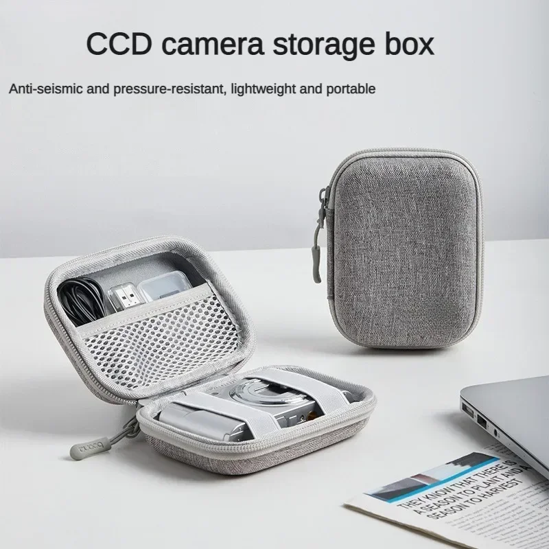 Portable Protective EVA Camera Hard Case Waterproof Durable Mini CCD Camera Storage Box Zipper Camera Bag Suitable for Polaroid