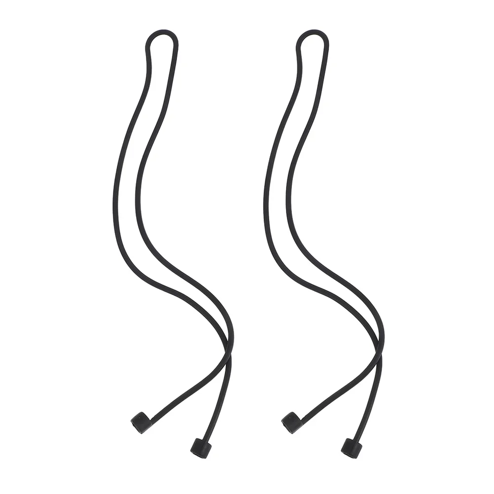 2 قطعة سماعة مكافحة خسر الحبل سيليكون حزام مرن الحبل انفصال ياربود حامل للركض التنقل سلك مرن #2