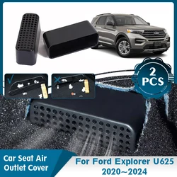 2PCS For Ford Explorer U625 ST 2022~2023 2024 2025 Car Under Seat Air Conditioning Outlet Covers Anti-Clogging Auto Accessories