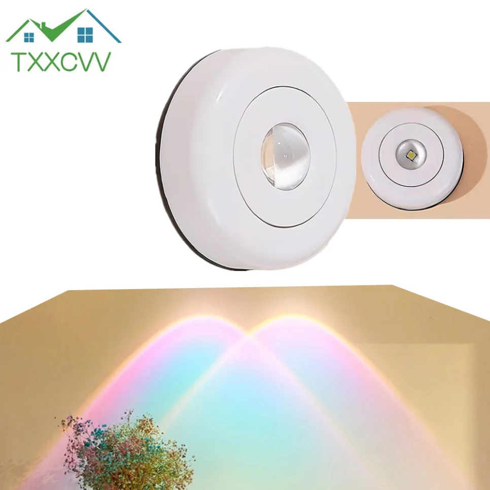 

Battery Powered Touch LED Cabinet Lights Stick On Wall Sunset Lamp for Kitchen Bedroom Closet Cupboard Night Light Hot sales