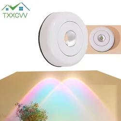 Battery Powered Touch LED Cabinet Lights Stick On Wall Sunset Lamp for Kitchen Bedroom Closet Cupboard Night Light Hot sales