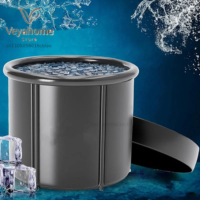 Large Ice Bath Tub Inflatable Folding Bathtub Portable Cold Therapy Recovery Tub for Athletes Sports Training Swimming Spa Pool