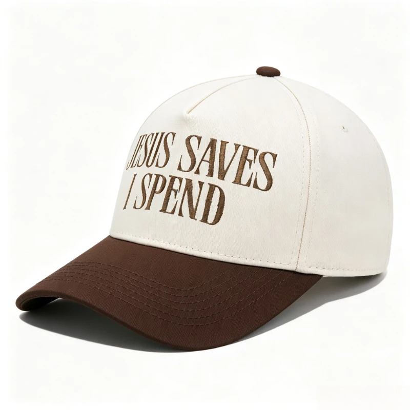 1pc JESUS SAVES I SPEED Embroidered Truck Driver Hat Color Blocked Baseball Hat Men's Women's Outfoor Casual Hats for Daily Wear