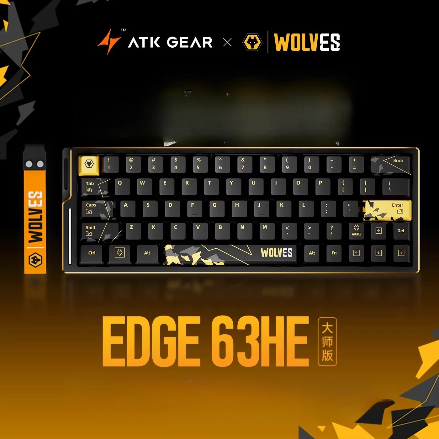 ATKxWOL/LEV EDGE60/63HE Magnetschalter-Tastatur, individuell, kabelgebunden, Aluminium, 8000 Hz, RT0,001 mm, E-Sport, Gaming, Büro, Tastatur, Geschenk