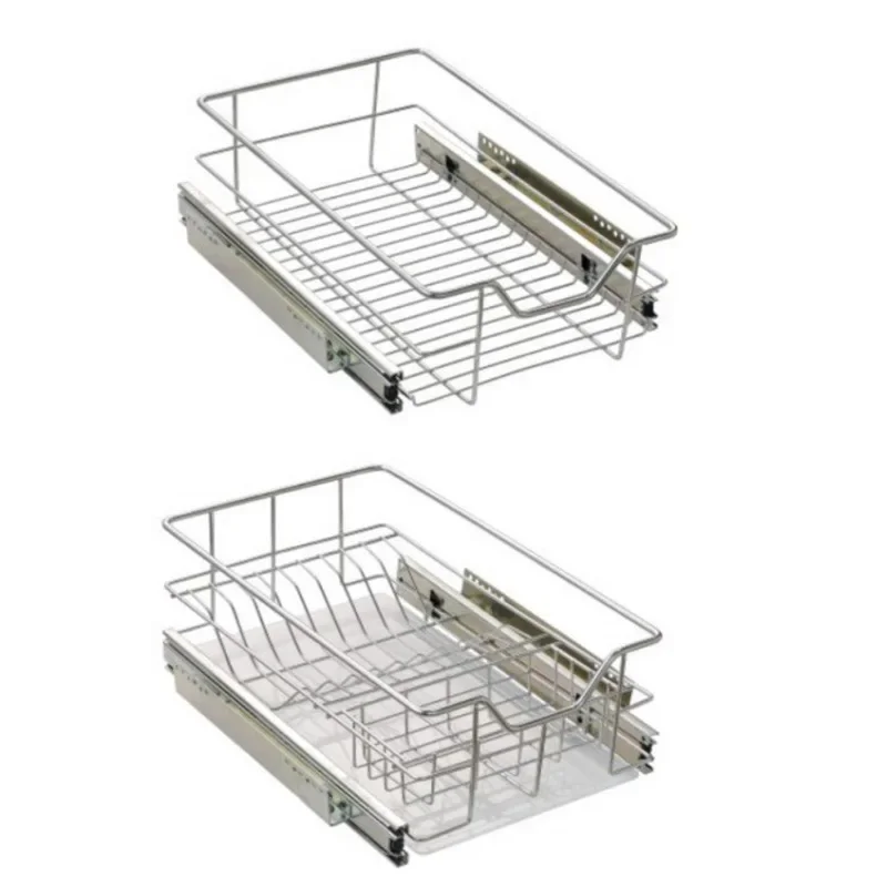 Amazon cross-border cabinets, kitchen four-side basket drawers, multi-functional pots, dishes, basketcabinets, inner shelves