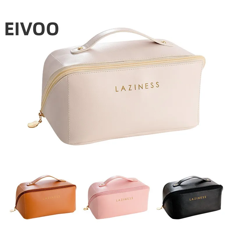 

Large-Capacity Travel Cosmetic Bag Portable Leather Makeup Pouch Women Waterproof Bathroom Washbag Multifunction Toiletry Kit