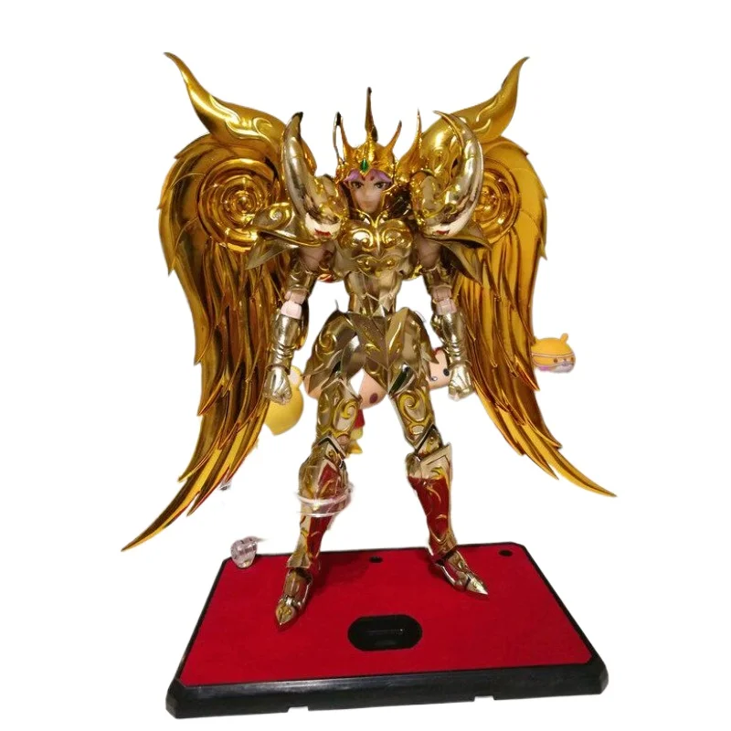 Em Estoque: MC Saint Seiya Myth Cloth EX Deus Áries Mu com Suporte de Pano, Versão Revista, Figura de Ação Cavaleiro de Ouro, Modelo Colecionável