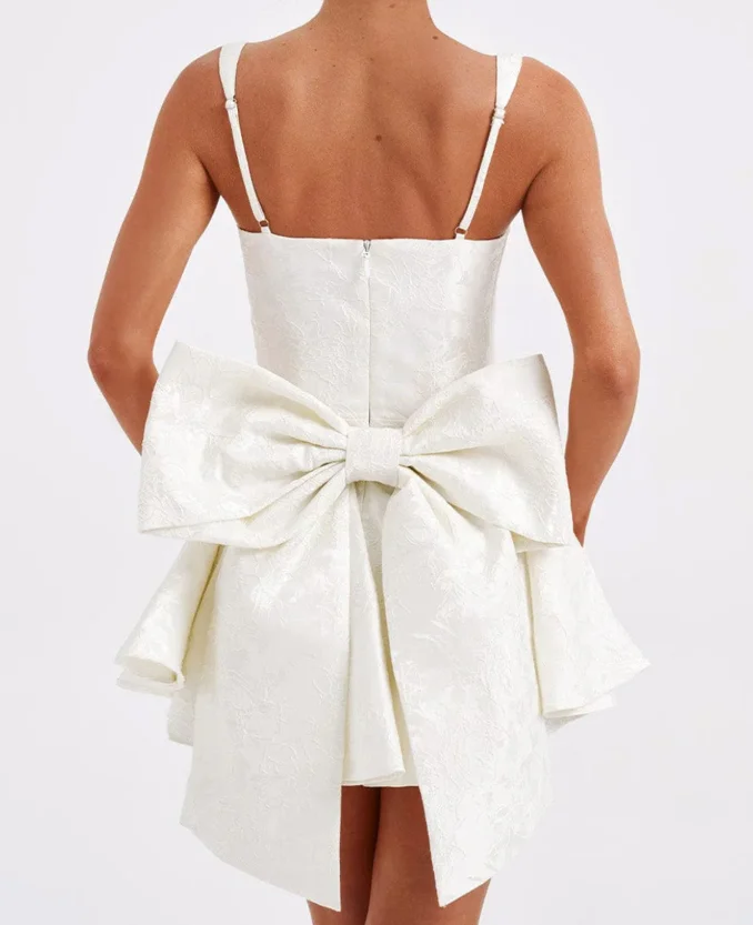

Elegant Party Women's Dresses Temperament Paired Camisole Dress for Women Summer Cute Girlish Style Butterfly Bow Camisole Dress