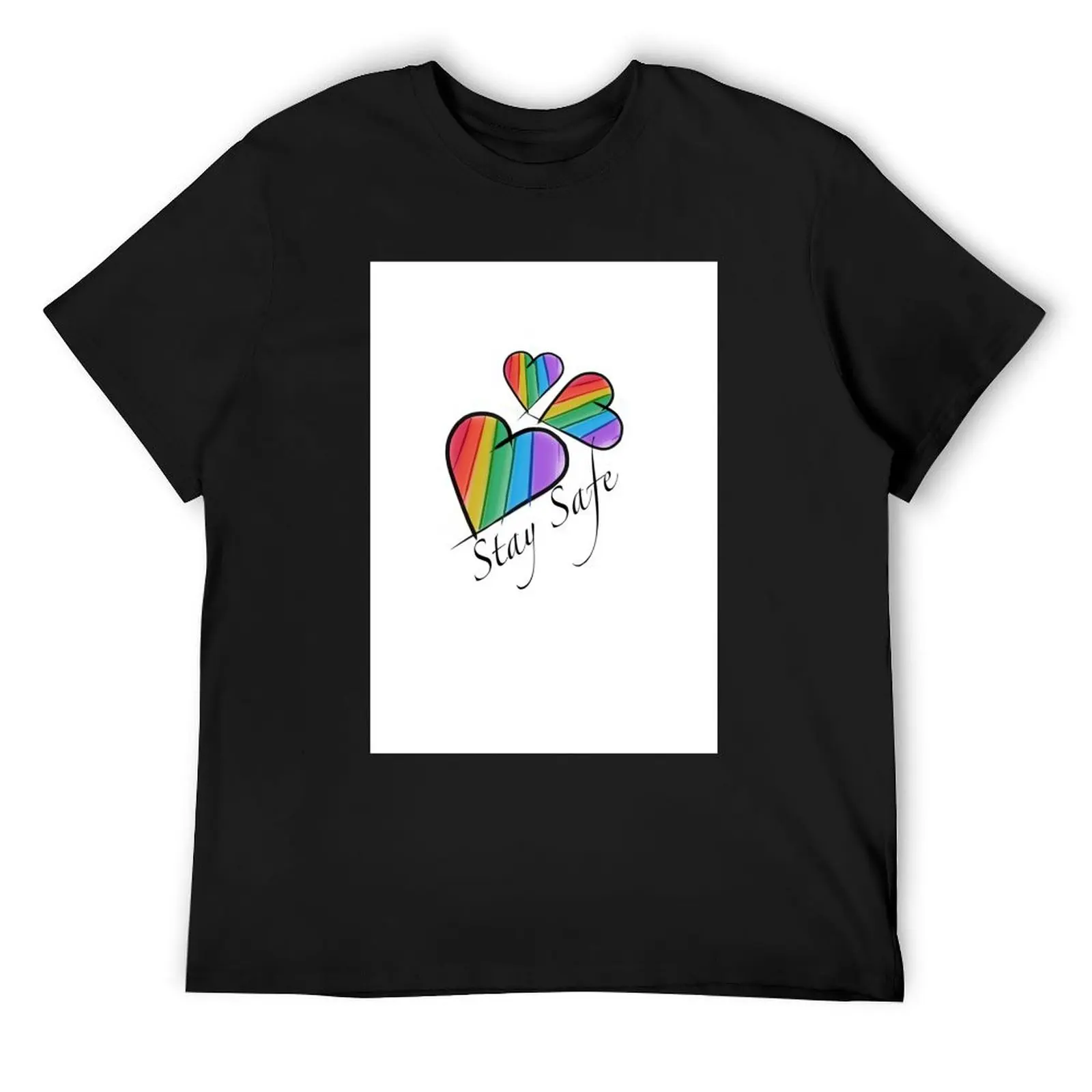 

Stay safe T-Shirt sports fans vintage t shirts tees cute tops Men's t-shirt