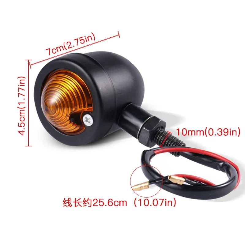 12v Bullet Motorcycle Turn Signal Light Indicator Lamp Dirt bike For Harley Honda Yamaha Suzuki Kawasaki Touring image 2