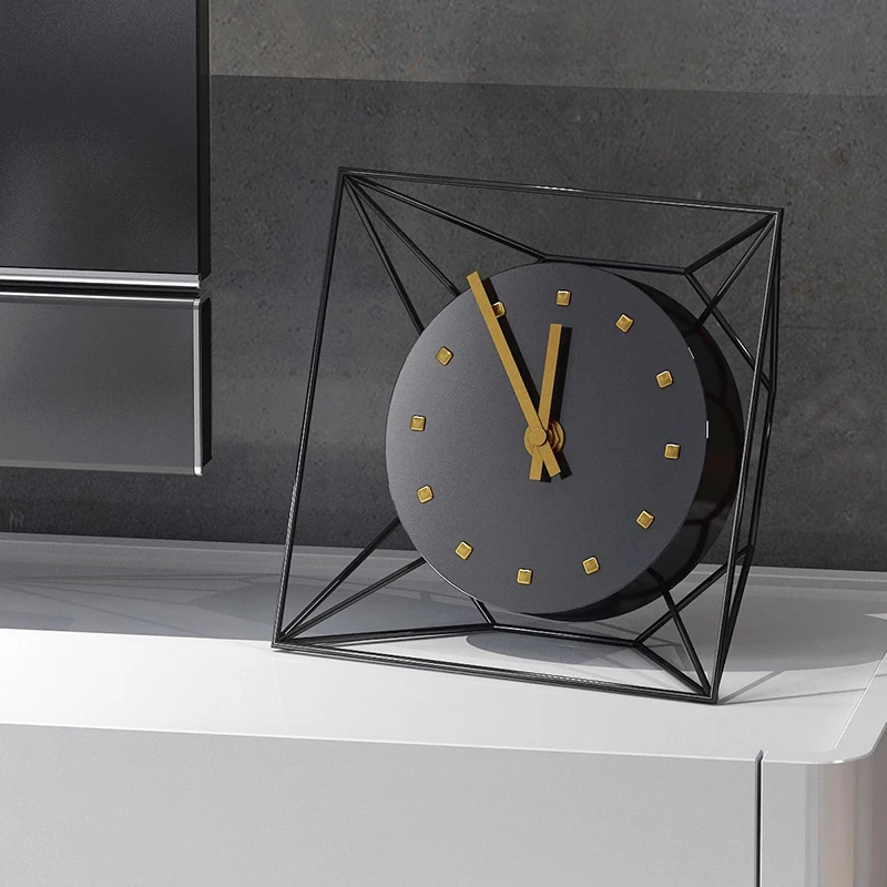 

Italian Design Accessories Table Clocks Silent Electronic Living Room Decoration Desk Clock Digital Modern Home Decor Klok LLTC