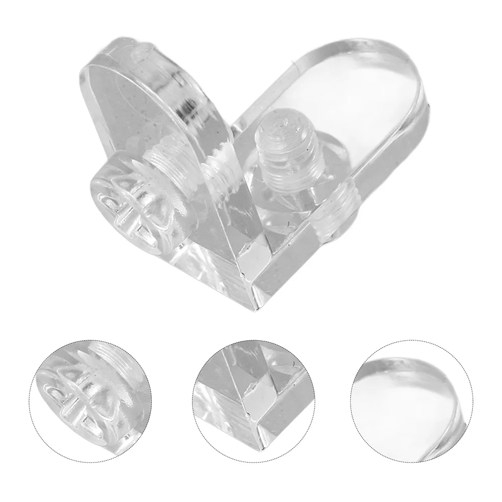 

12Sets Acrylic Transparent Corner Brackets Clear Corner Supports for Display Boxes Acrylic Display Reinforcement