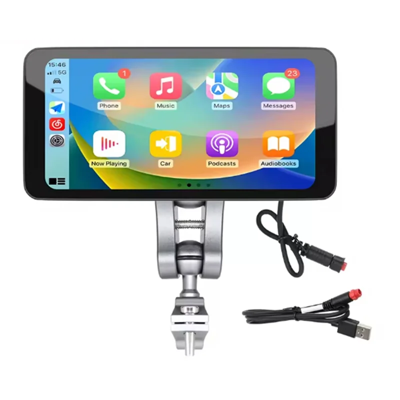

Motorcycle 6.5Inch Smart Bluetooth Display Wireless Carplay Android Auto Removable Bracket IP67 Waterproof Screen Monitor